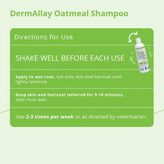 DermAllay oatmeal shampoo foamy lather showcases soap-free care for sensitive skin