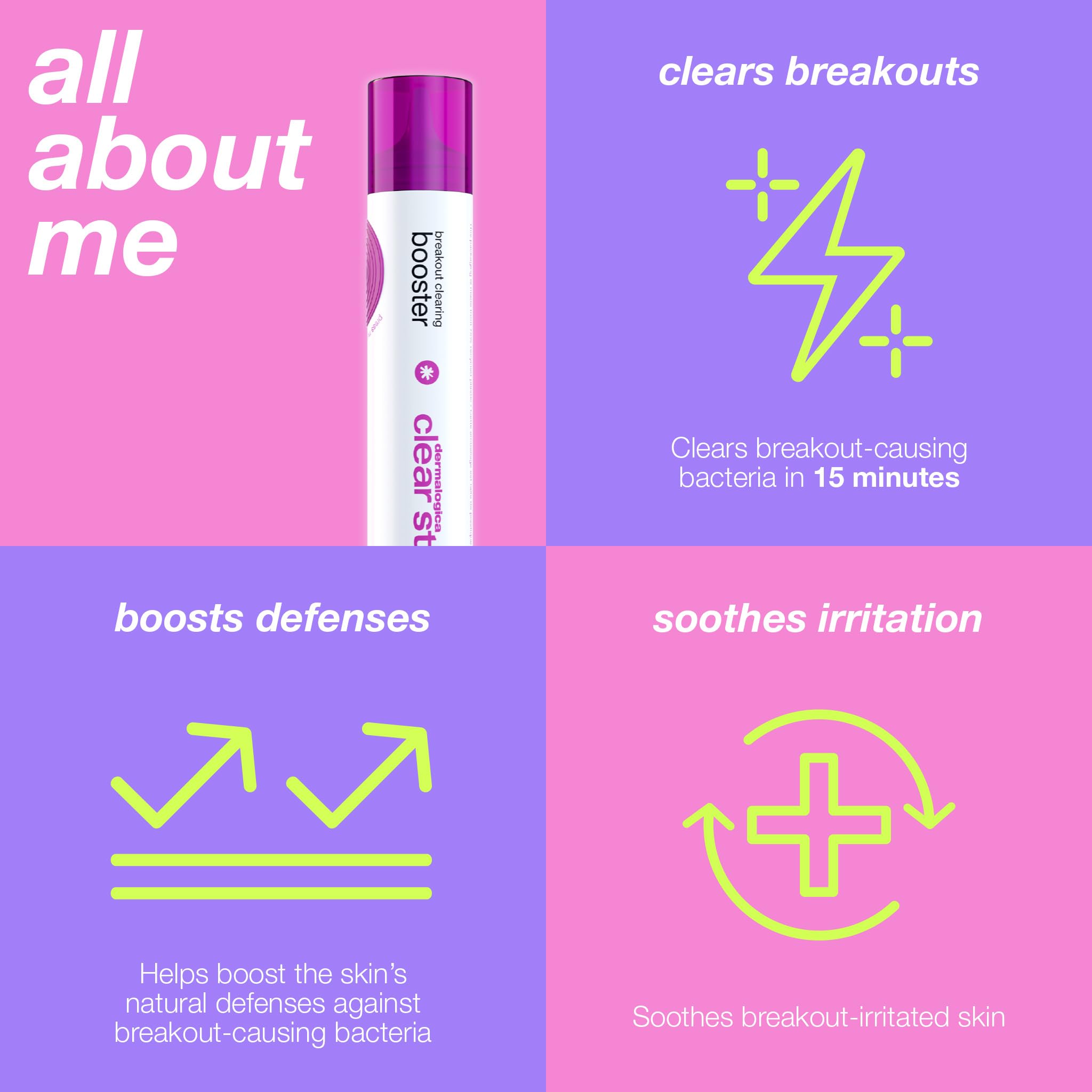 Dermalogica Clear Start Booster packaging with branding and minimal design.