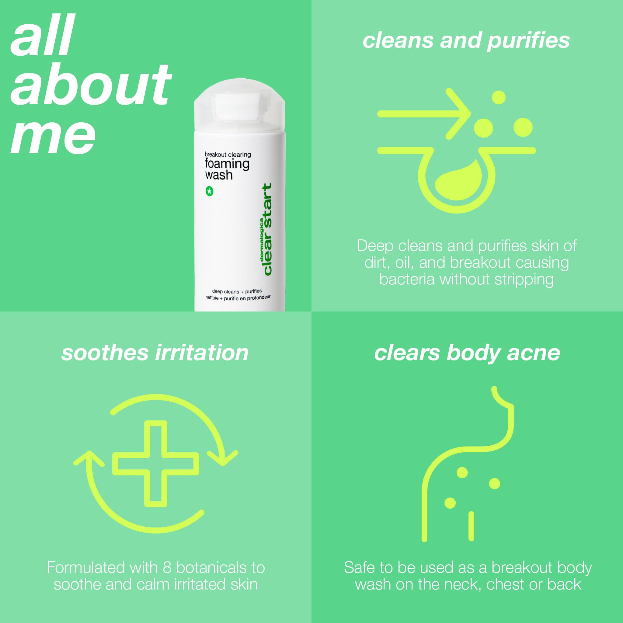 Dermalogica Clear Start tea tree oil detail emphasizes clarified pores.