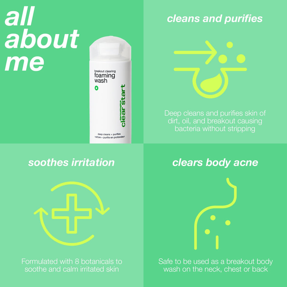 Dermalogica Clear Start tea tree oil detail emphasizes clarified pores.