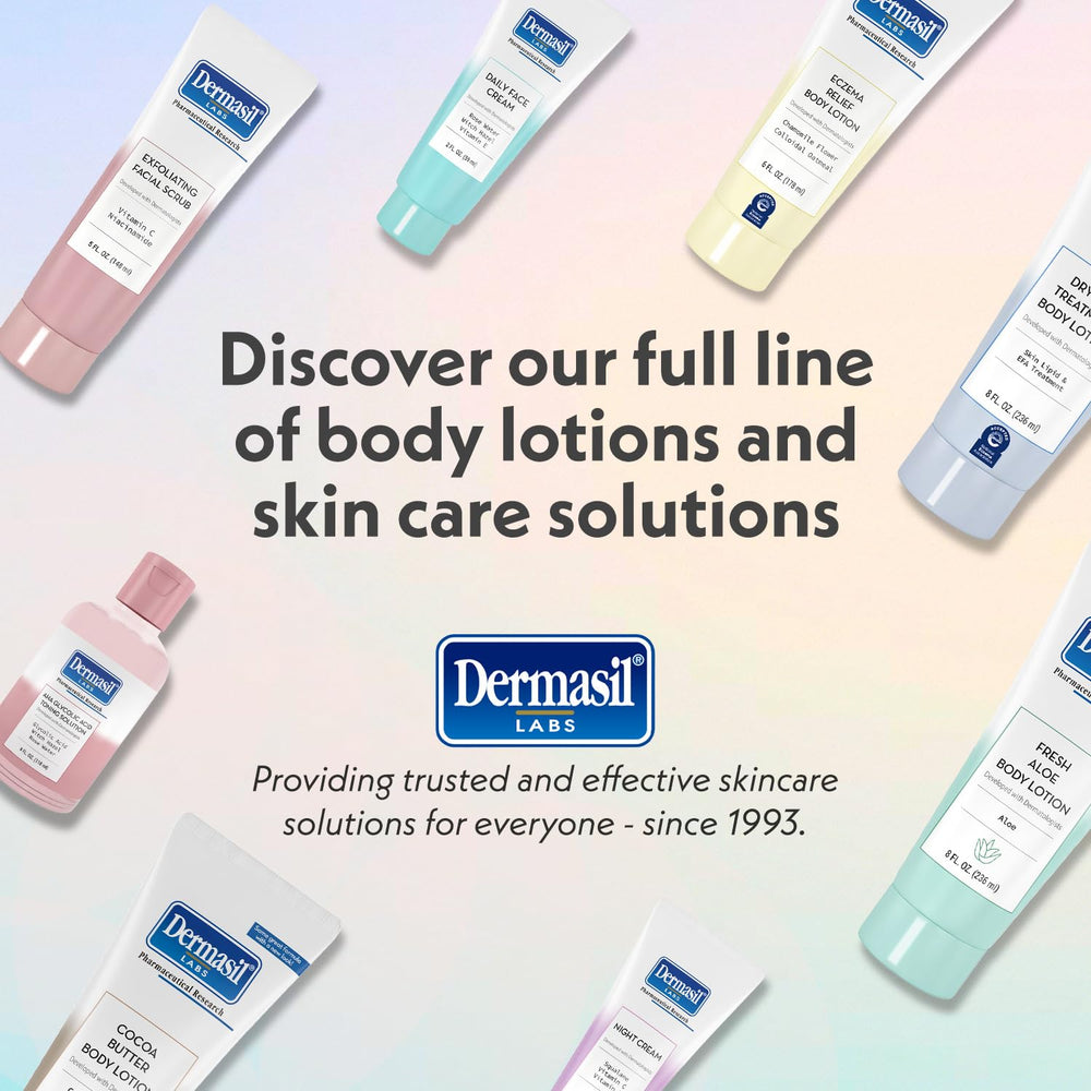 Dermasil 3-pack display showcases value and a consistent toning routine.