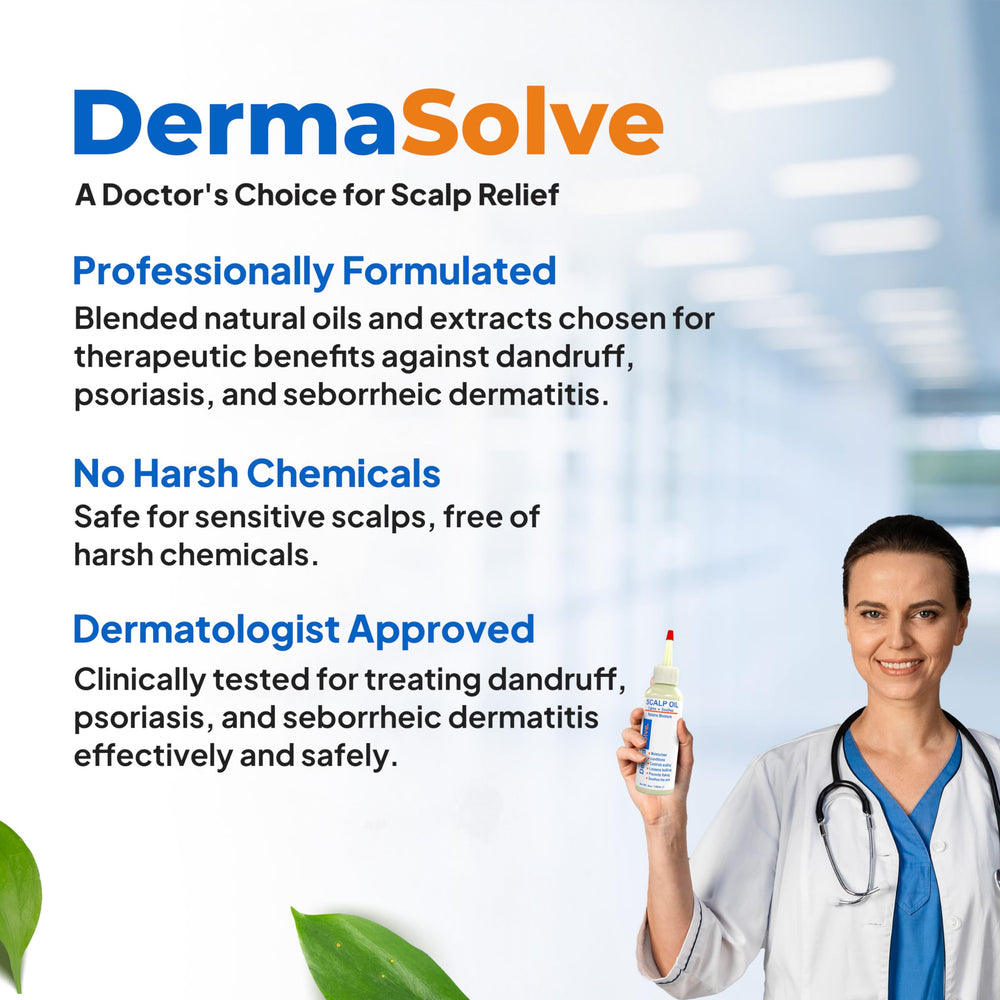 Dermasolve application steps showing simple daily use