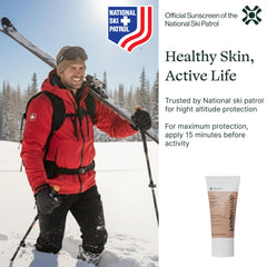 DERMASPORT mineral zinc-oxide blocks UV for reliable sun defense during sports.