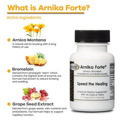 DermAvance Arnika Forte capsules close-up of tablets ready for daily use