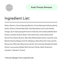 Dermazen Cleansing Scalp Therapy Shampoo bottle with pump highlights oil-free formula.