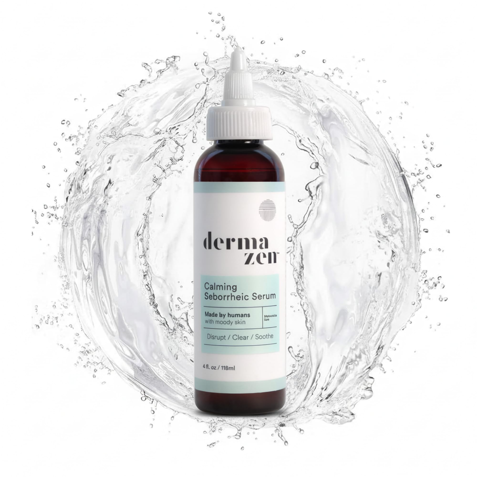Dermazen bottle label reinforces dermatologist recommended reassurance.