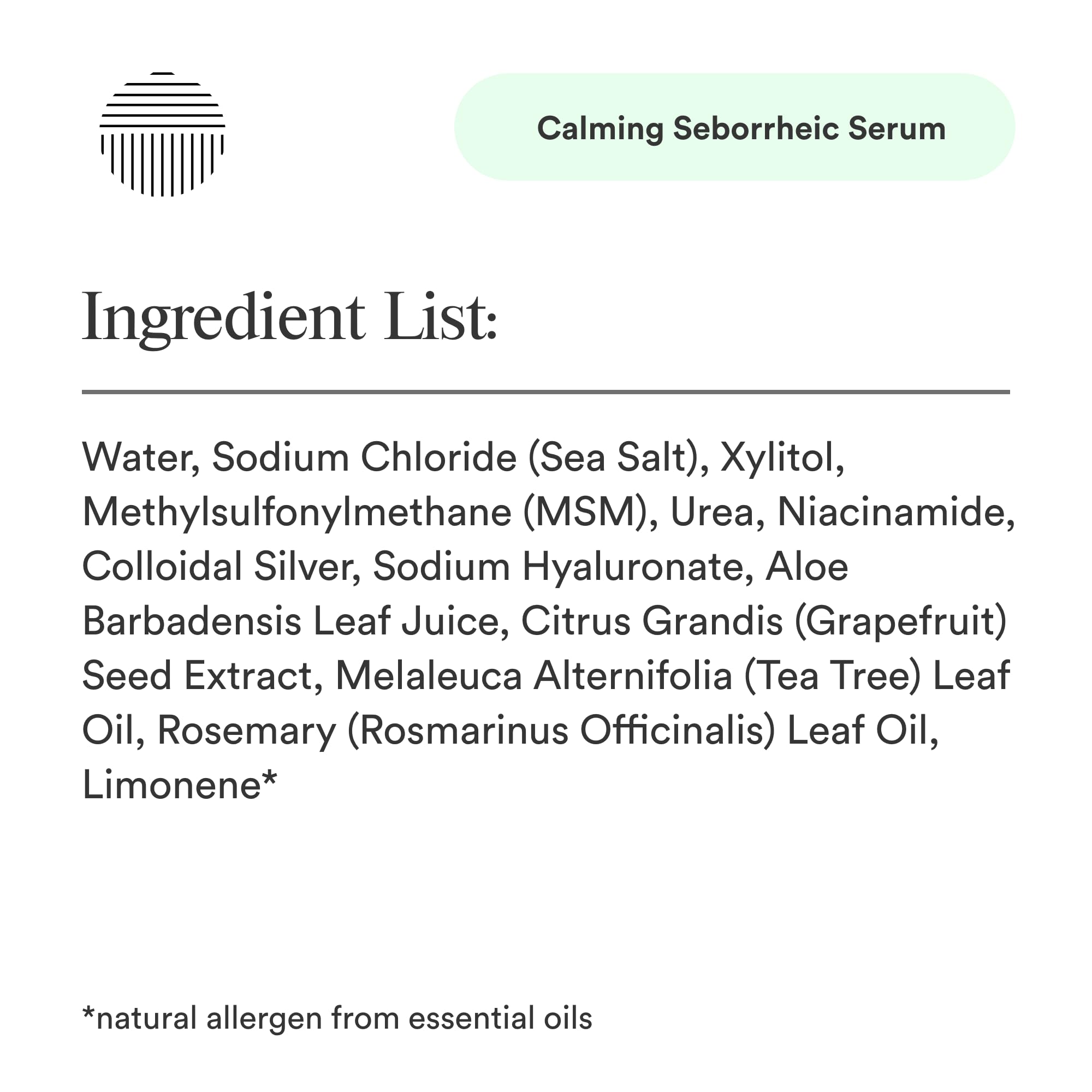 Dermazen serum applied to the face for soothing moisture.