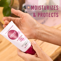 Dermend Bruise Cream jar application shows easy spreading over affected area.