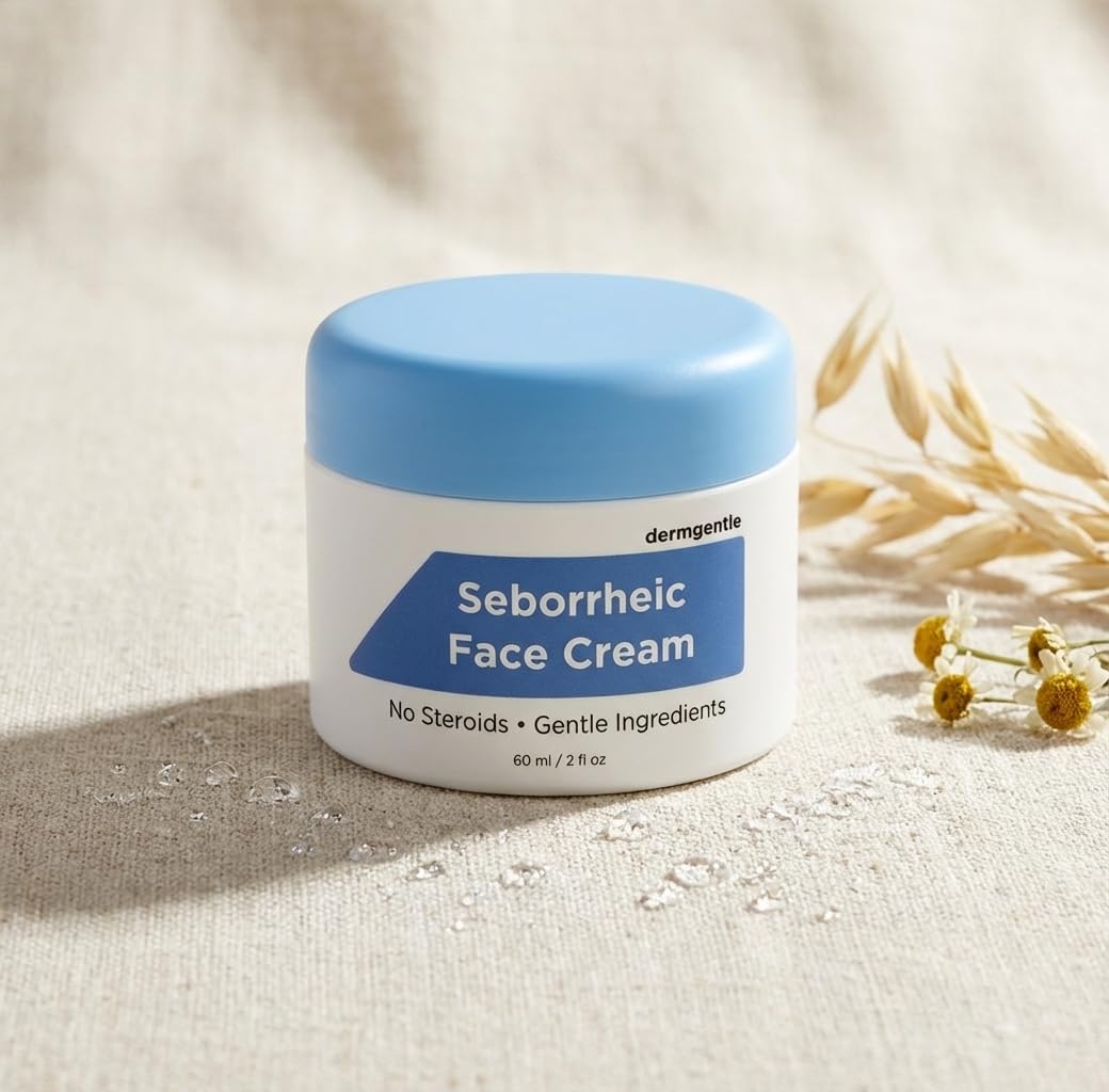 Dermgentle routine scene for morning and evening use.