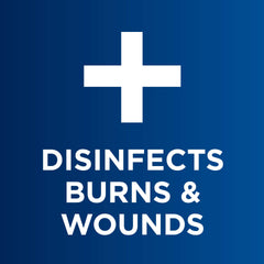 Dermoplast benzethonium chloride label highlighting antiseptic protection