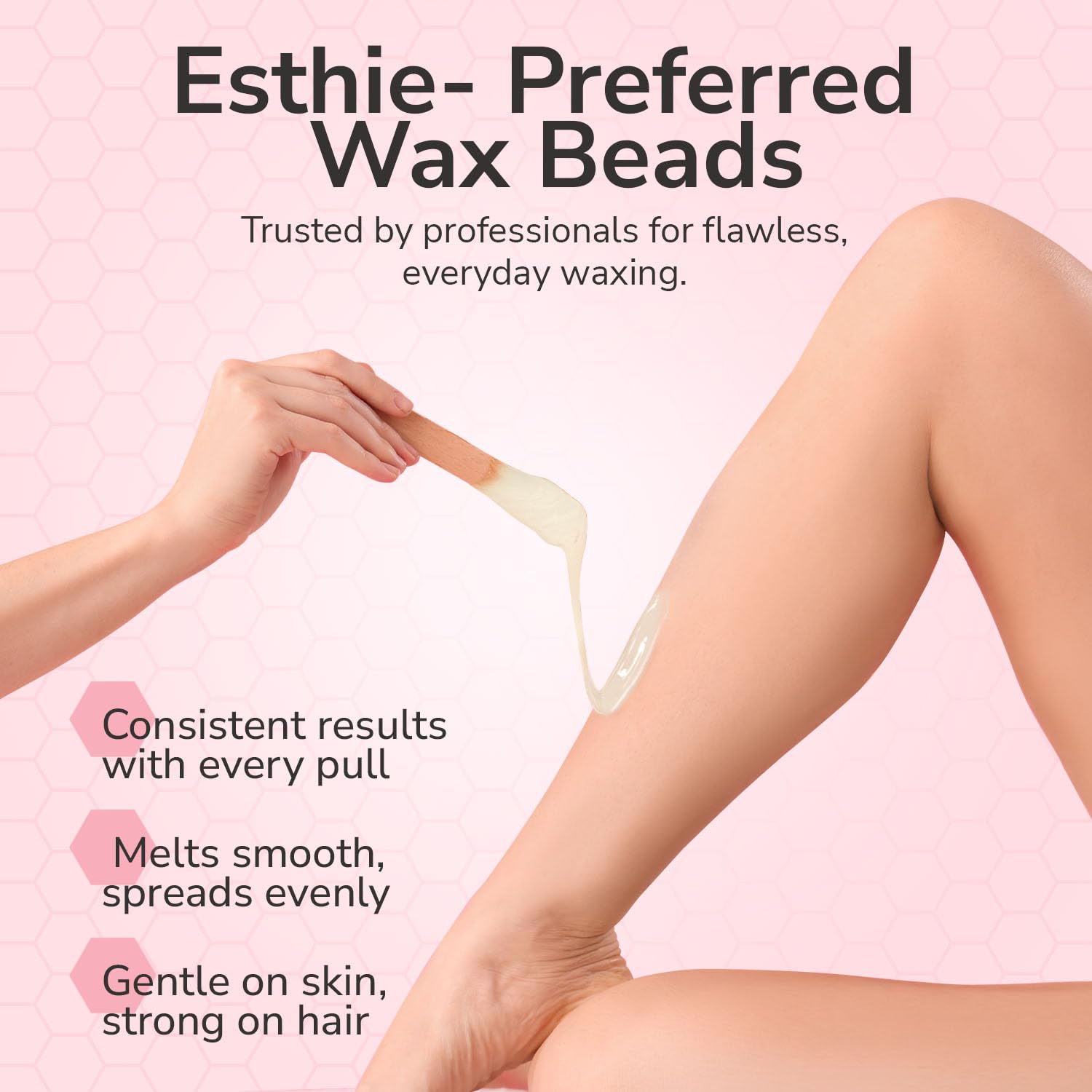 Dermwax WAXXED beads no-strip removal feature demonstrated