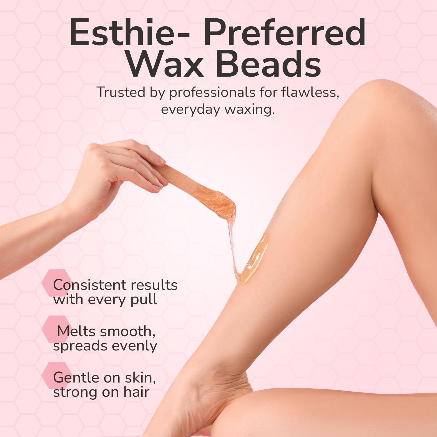 Dermwax WAXXED Honeyed hard wax beads bulk pack.