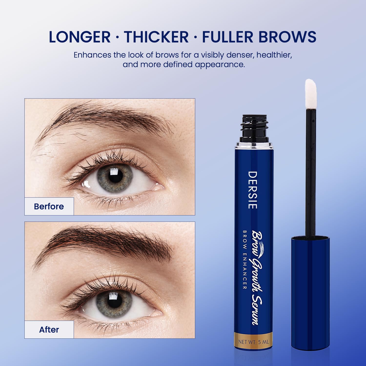Dersie serum ingredients include peptide complex, biotin, and arginine for nourishment.