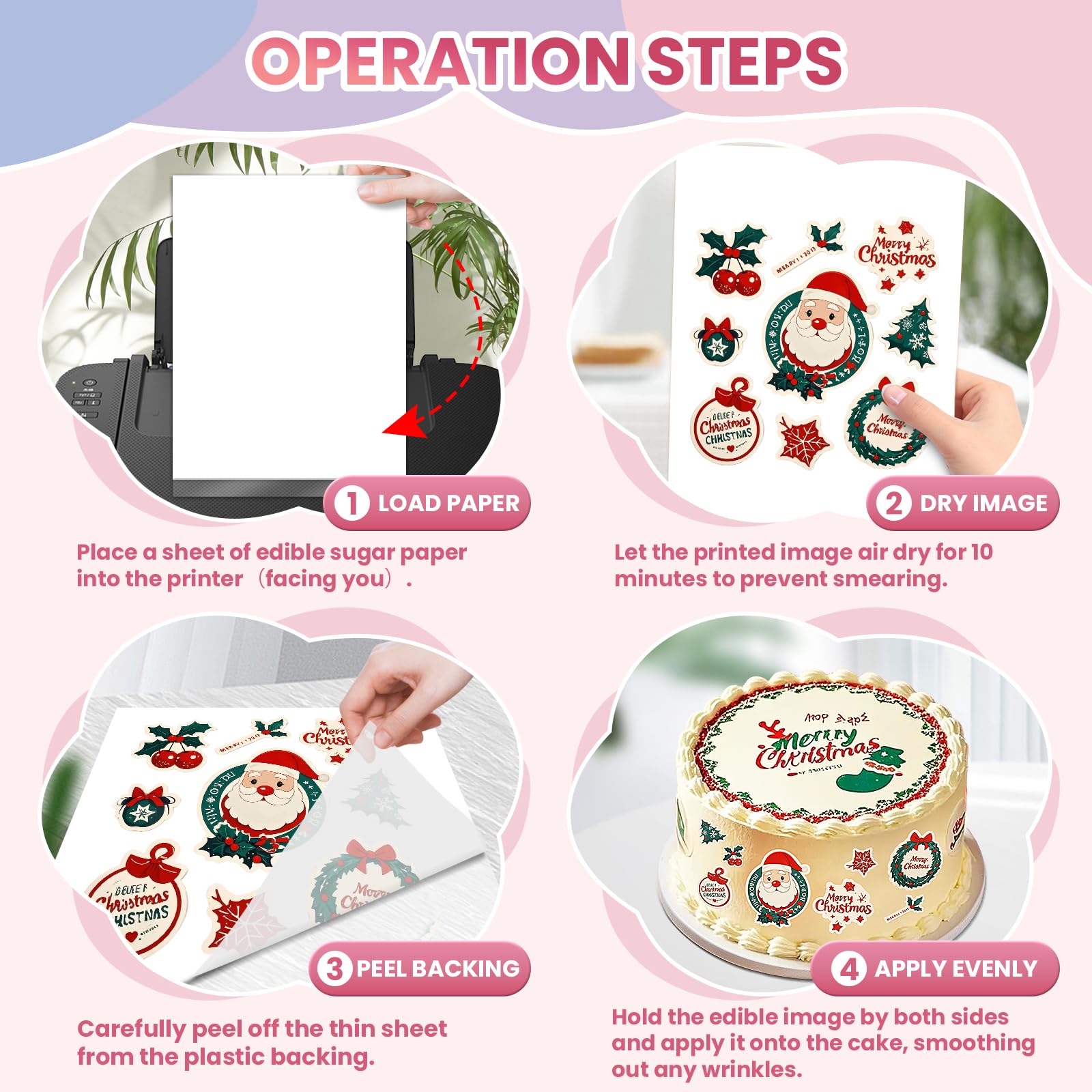 Derzio allergen-free ingredients support safe dessert decorating.