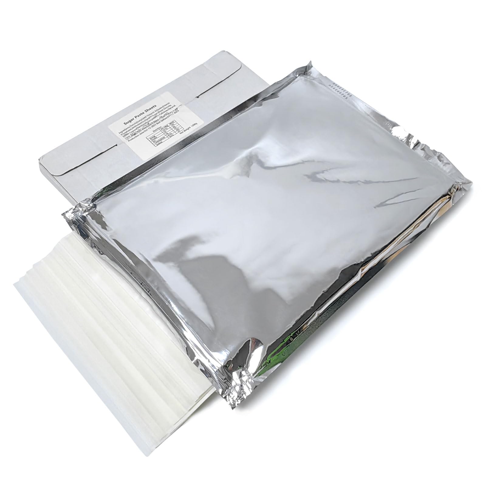 Derzio edible sheets pack front for easy cake decorating.