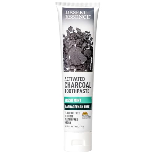 Desert Essence Tea Tree Oil ingredient panel emphasizing natural freshness and cavity defense