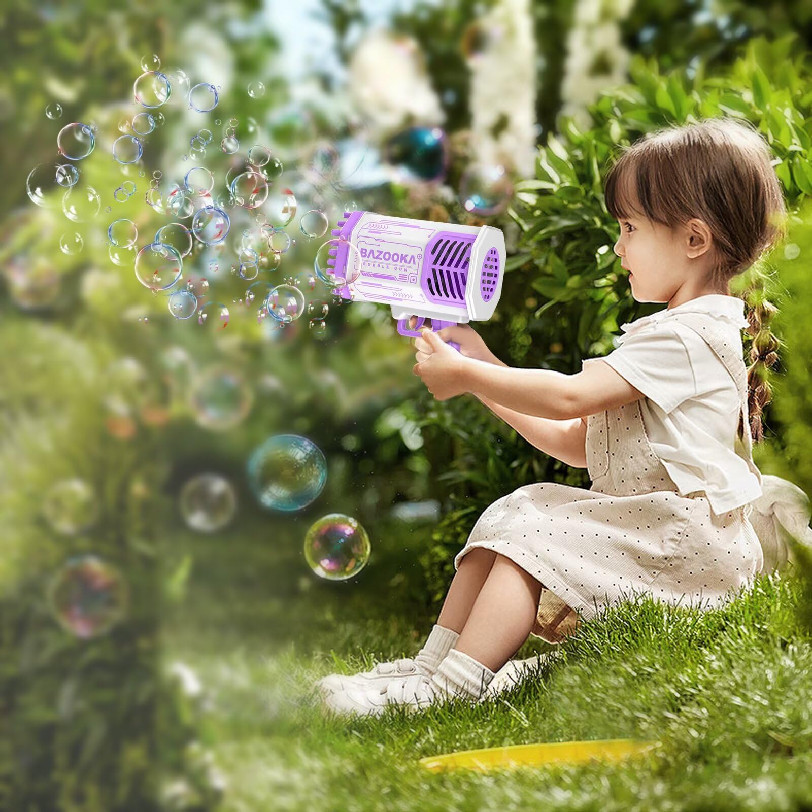 Deserthome bubble gun ages 3–12 suited for family fun