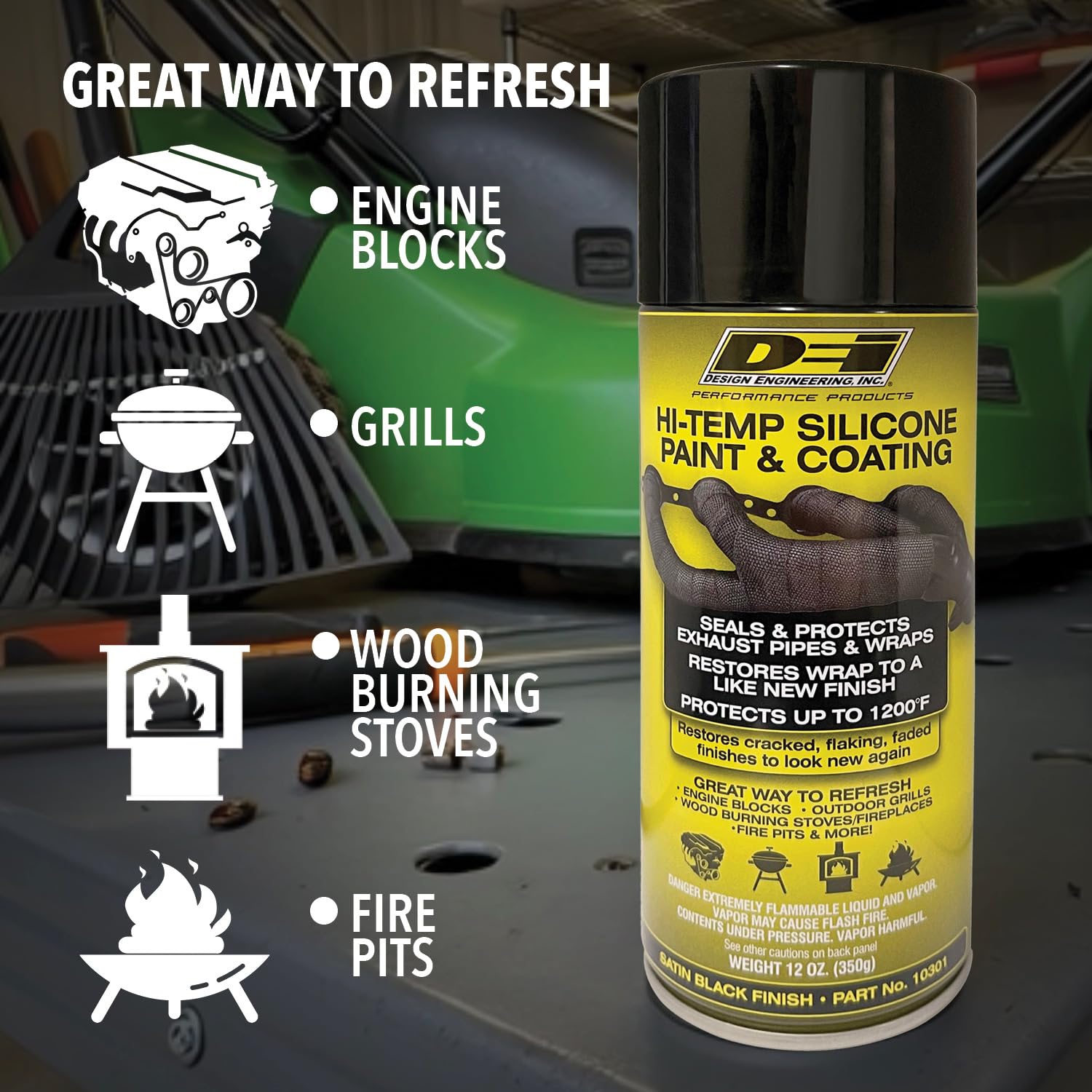 Design Engineering label seals on wraps indicate long-lasting durability against grime.