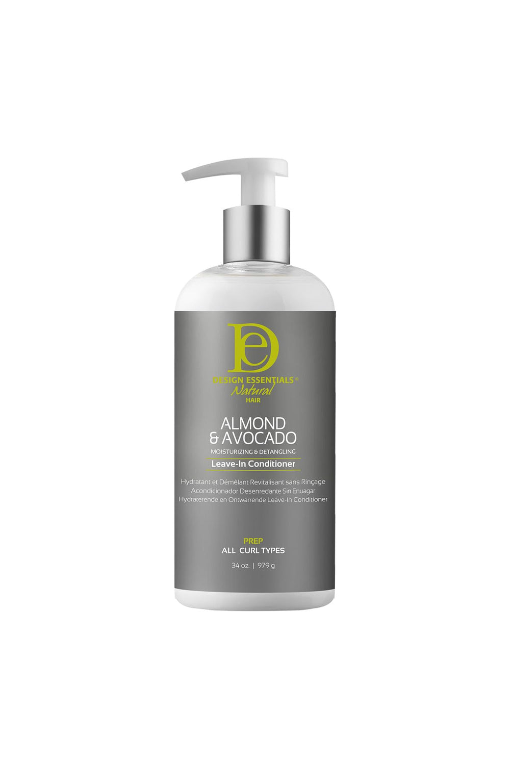 Design Essentials almond avocado leave-in bottle pour for easy application and hydration
