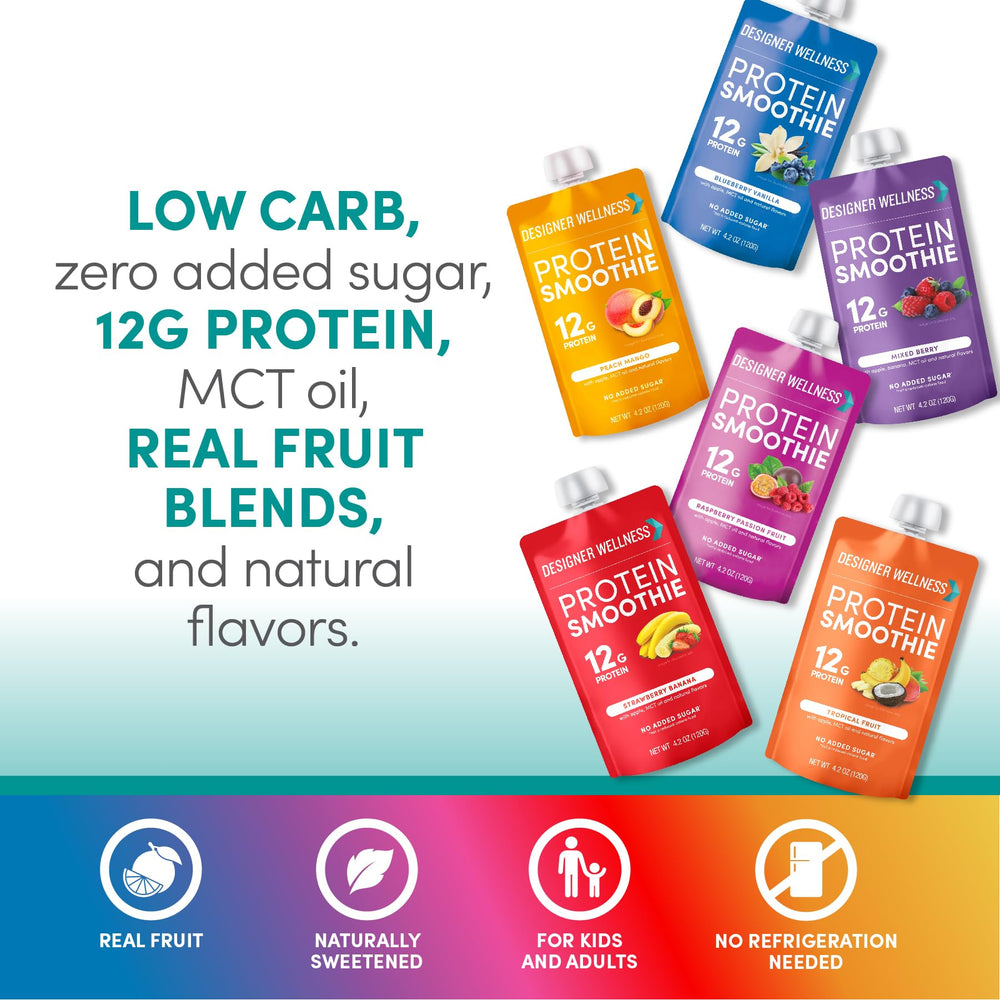 Designer Wellness Protein Smoothie gluten-free and non-GMO blend for everyday meals