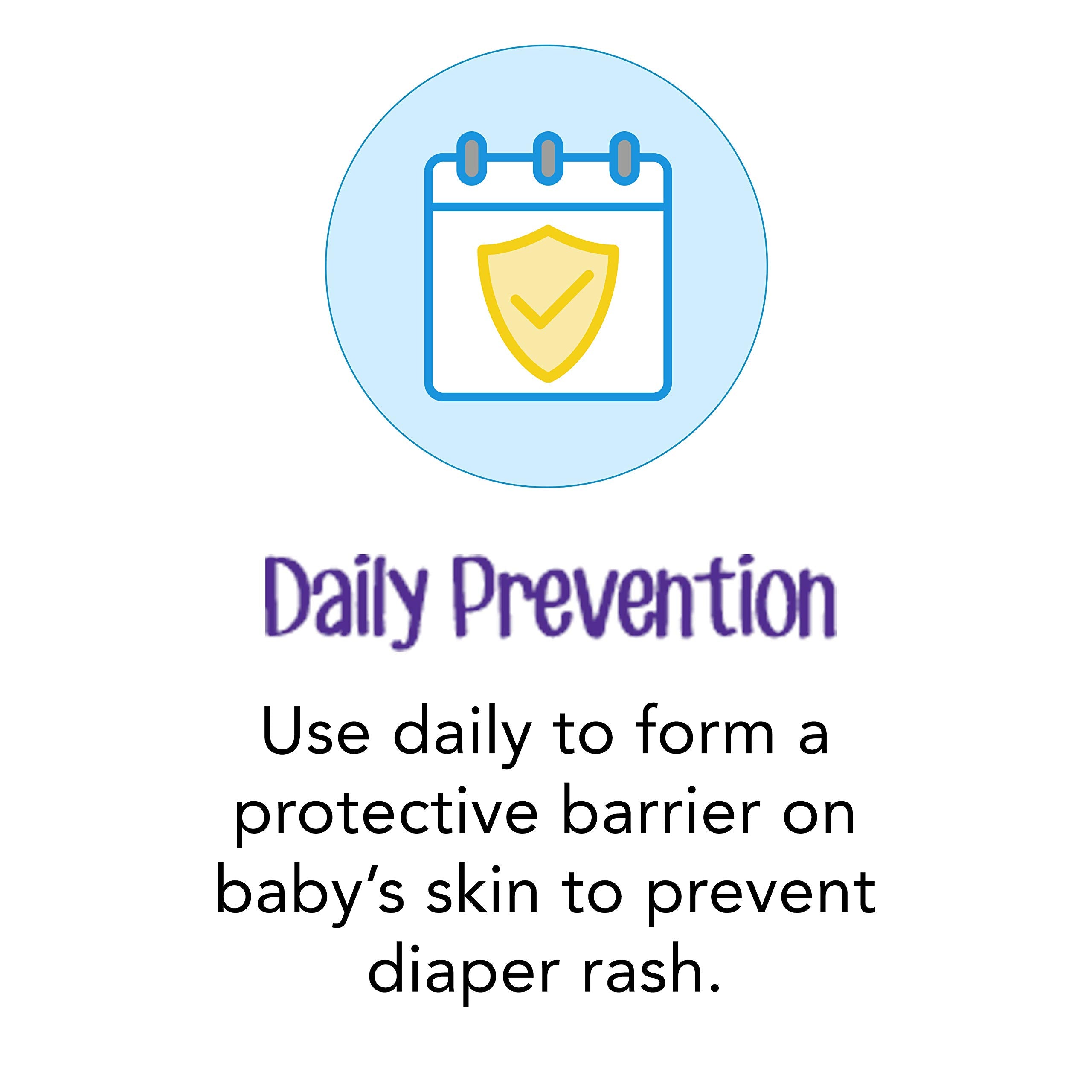 Desitin Daily Defense application on diaper area during change promotes clean, comfortable skin.