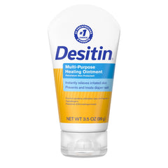 Desitin Multipurpose Ointment tube front view, fragrance-free protection for diaper rash and dry skin.