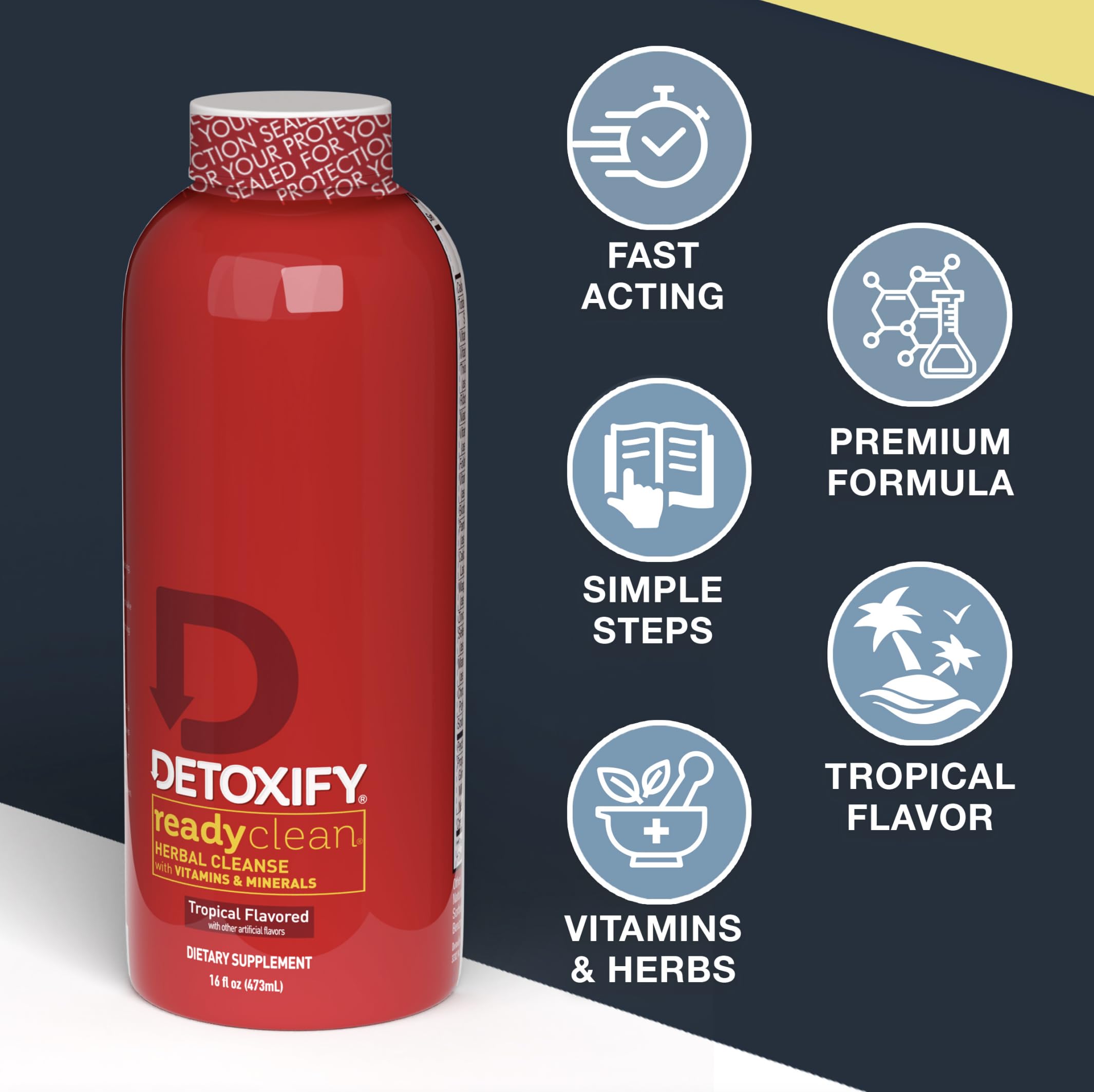Detoxify Ready Clean Tropical ingredients close-up with milk thistle and burdock.