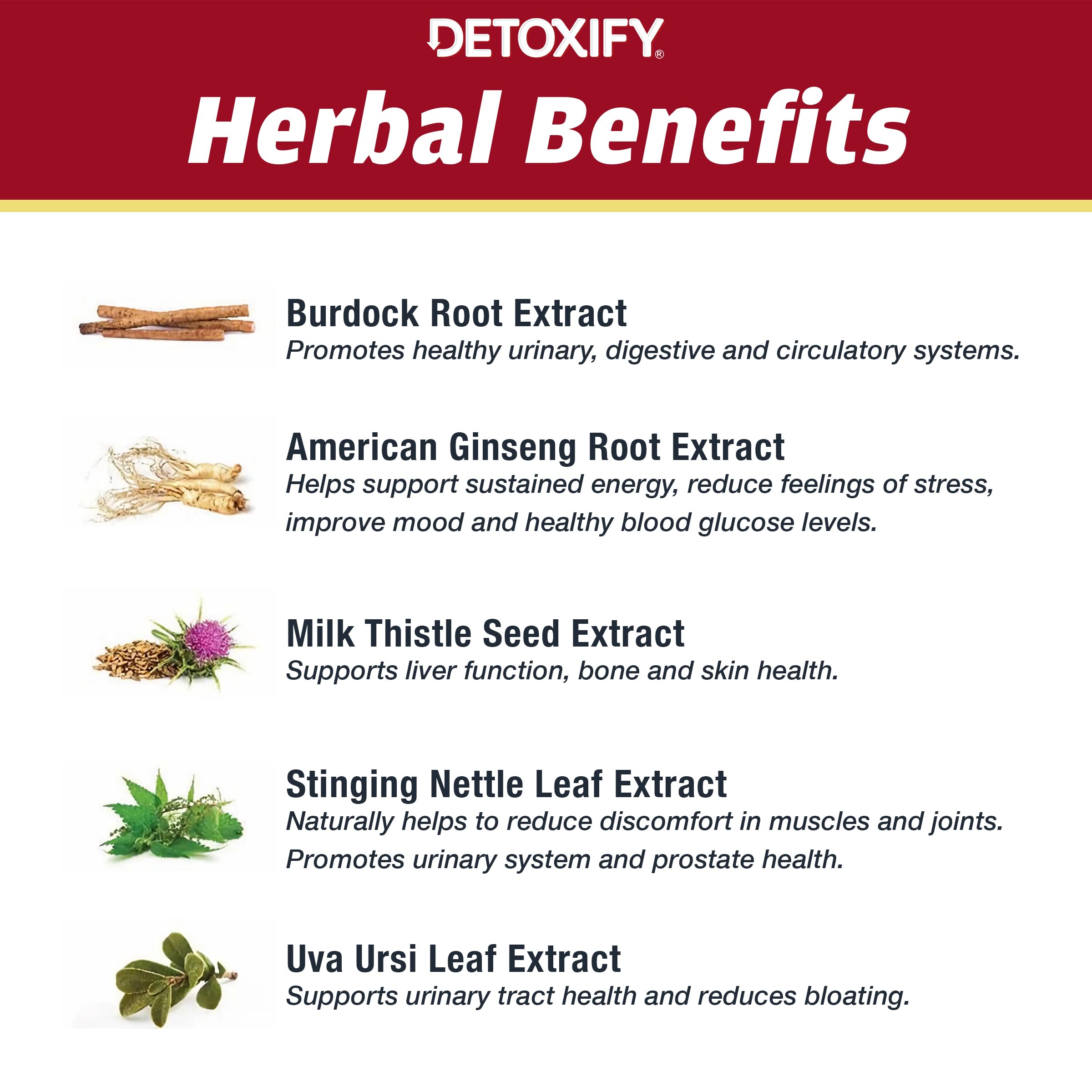 Detoxify Xxtra Clean Herbal sticker included in kit