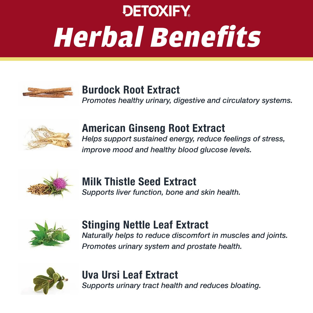 Detoxify Xxtra Clean Herbal sticker included in kit