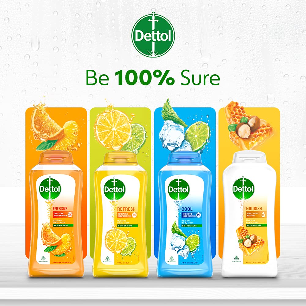 Dettol Lime Fresh foam texture shown with a breeze of freshness