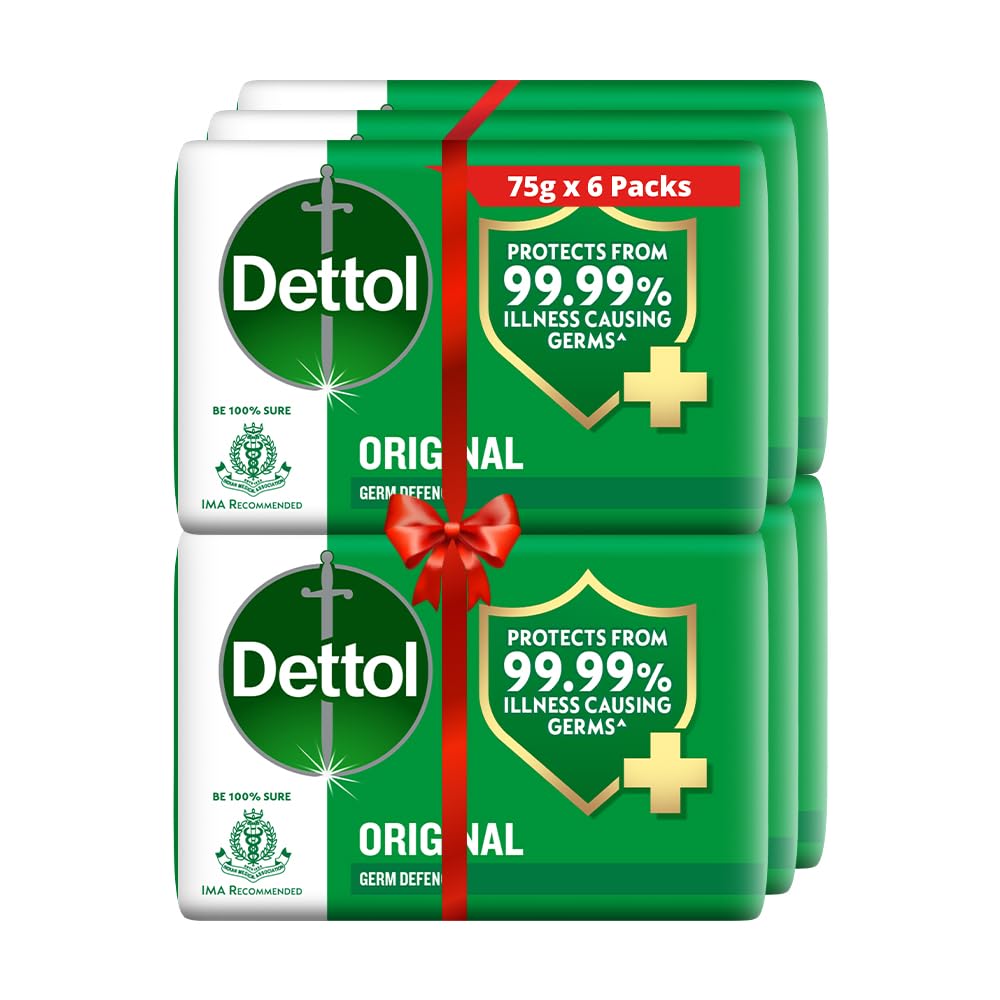 Dettol Original Bar Soap 100g, classic fragrance for everyday cleansing