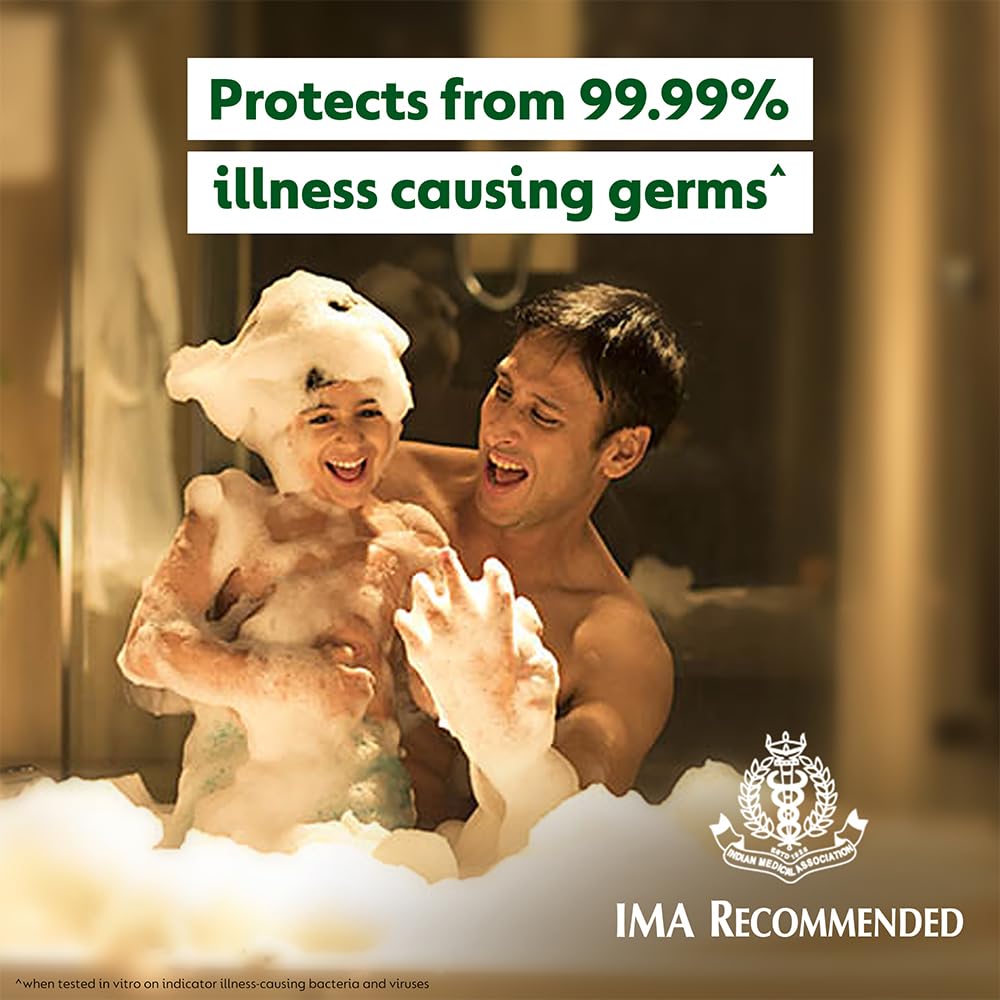 Close-up of Dettol Original Bar Soap texture, smooth surface ready to lather