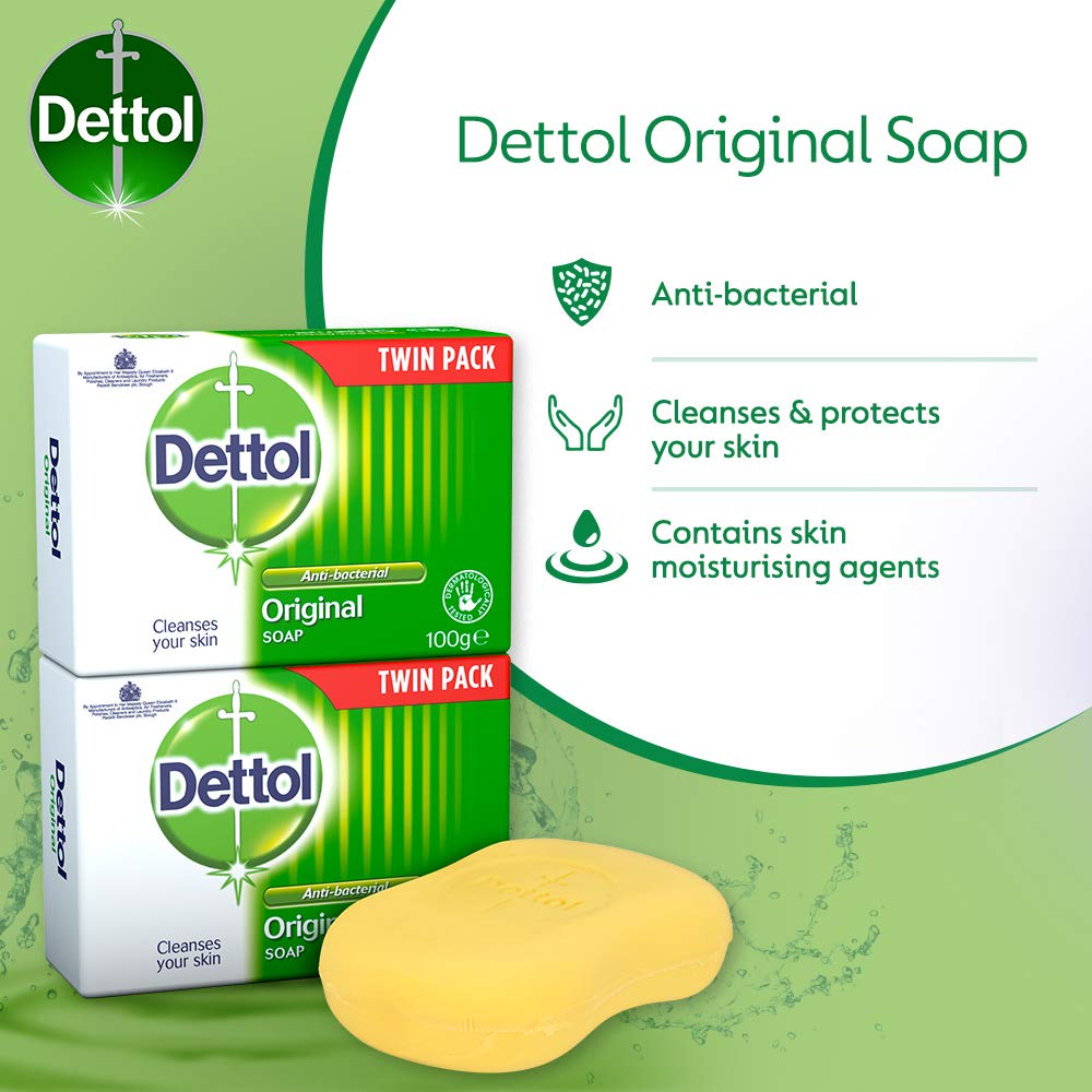 Dermatologically tested Dettol Original Soap suitable for daily use.
