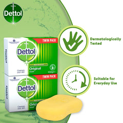 Dettol Original Soap contains moisturising agents to nourish skin daily.