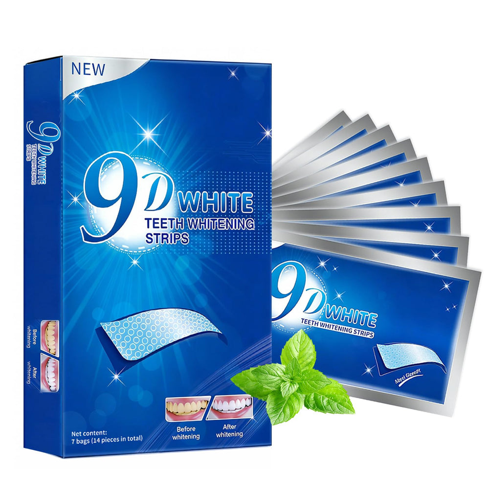 Deudhdal teeth whitening strips pack front view for at-home whitening