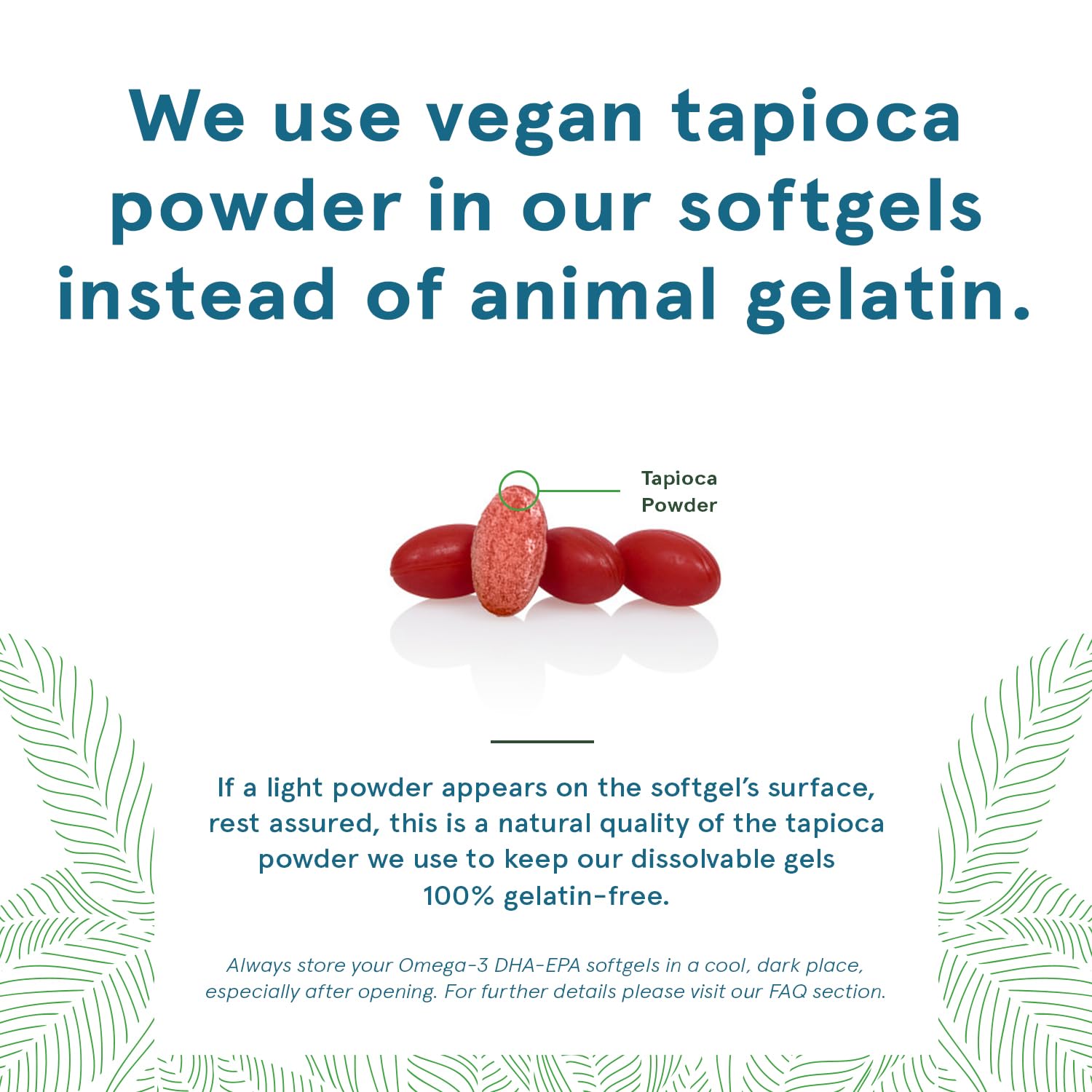 Carrageenan-free label on DEVA DHA packaging