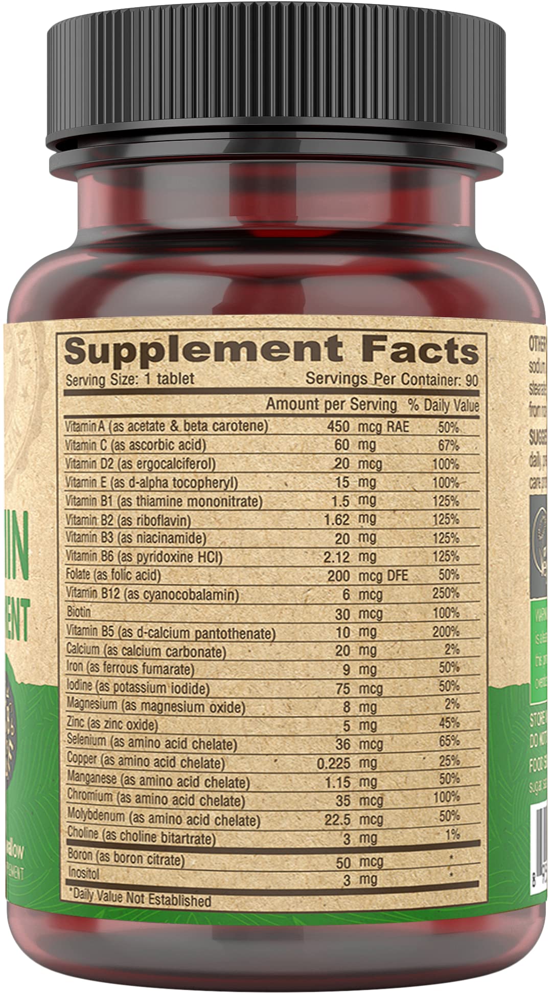 DEVA Vegan Multivitamin is vegetarian friendly for plant based diets.