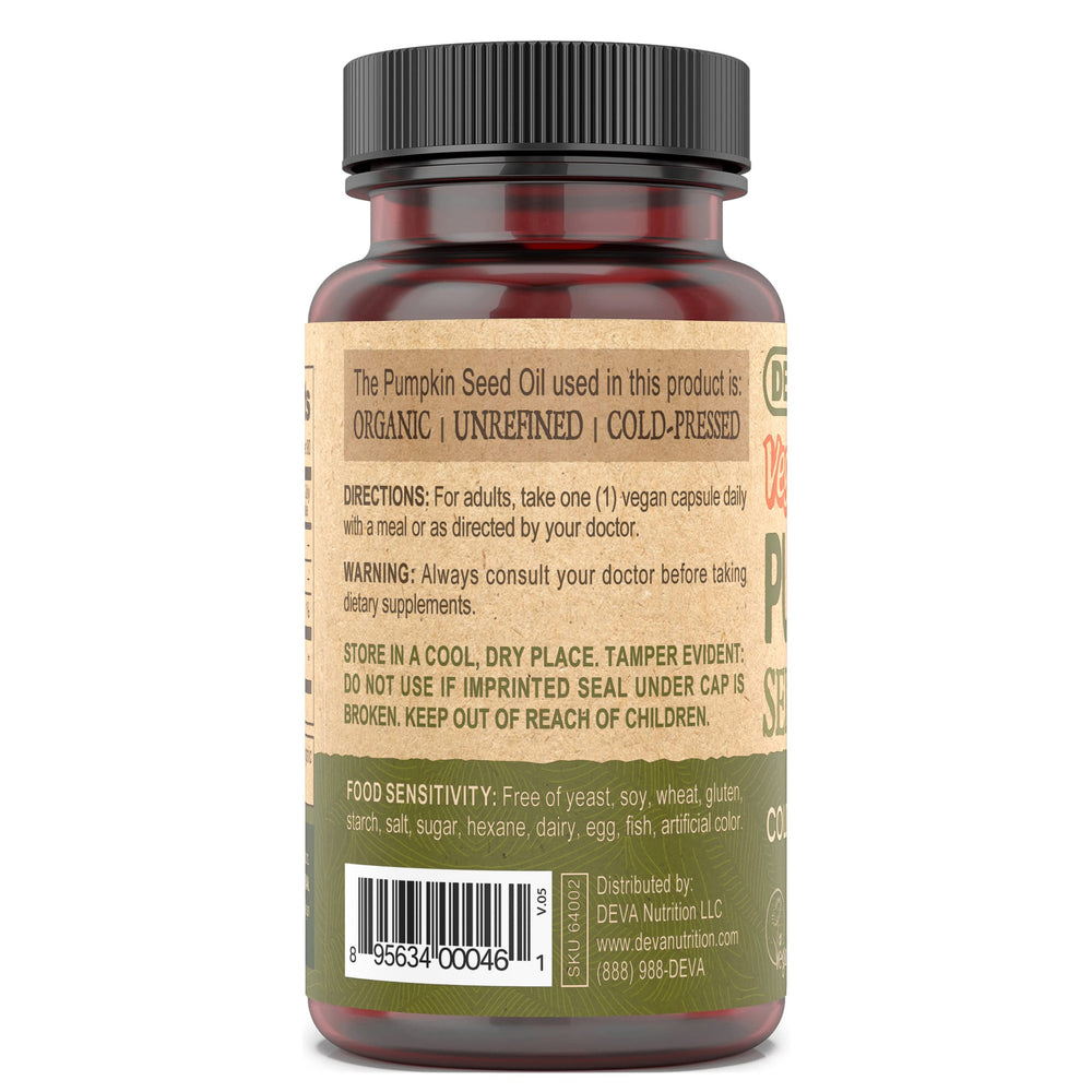 DEVA label detail draws attention to vegan formulation and labeled potency.