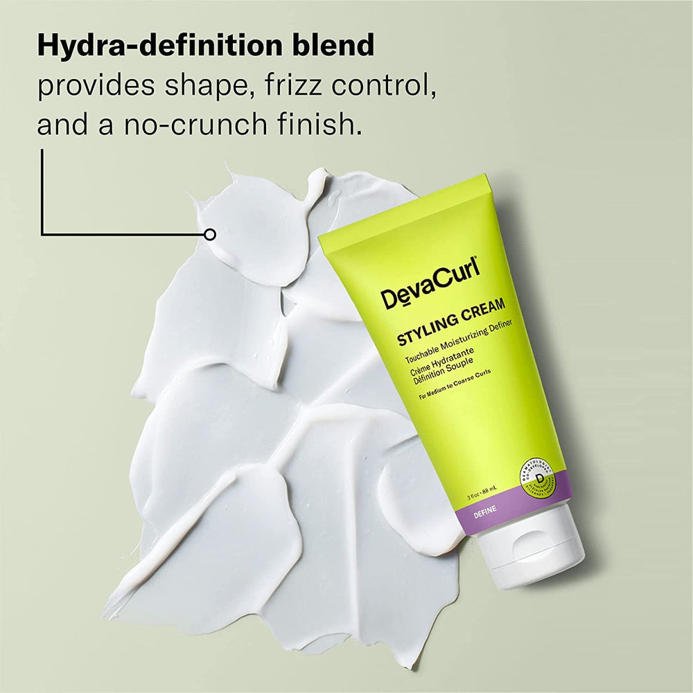 DevaCurl hydra-definition blend on curls enhances moisture and bounce