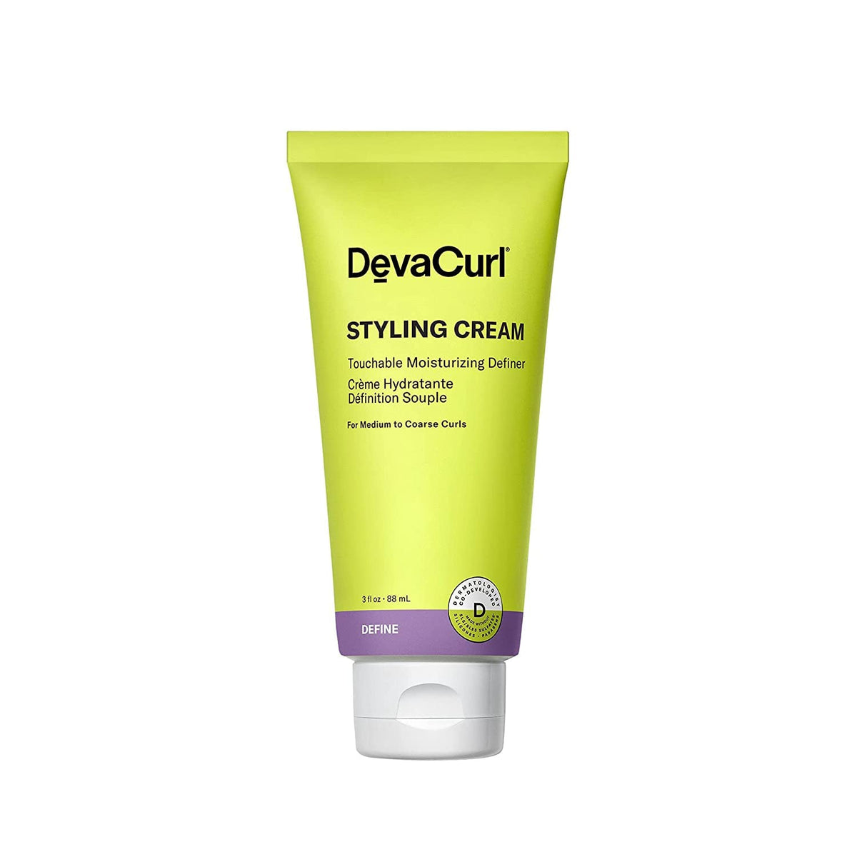 DevaCurl styling cream applied for tactile curl shaping and definition