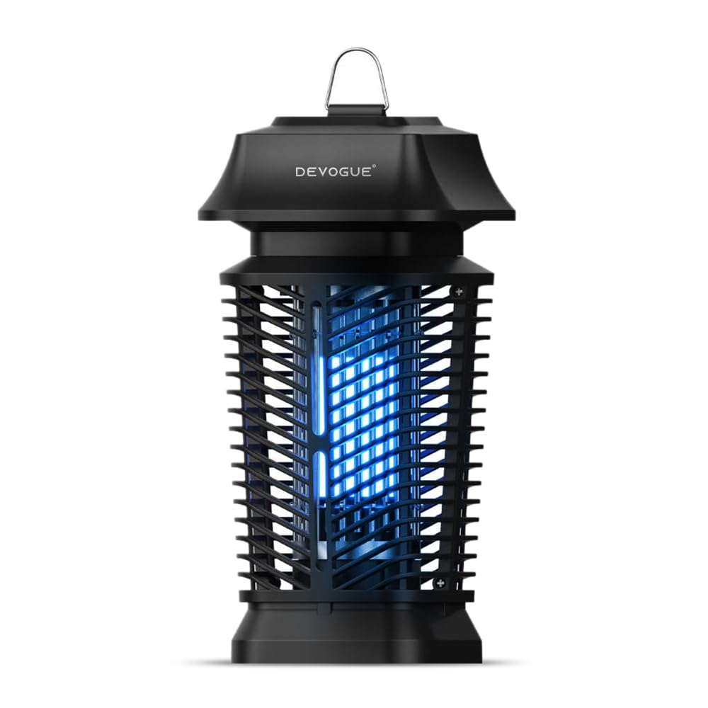 DEVOGUE Electric Bug Zapper compact design fits balconies and small spaces