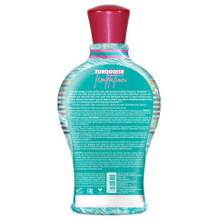 Devoted Creations Turquoise Temptation applying tan on skin demonstrates easy, even coverage.