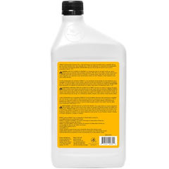DEWALT oil pour spout enables clean application with reduced mess during chainsaw upkeep.