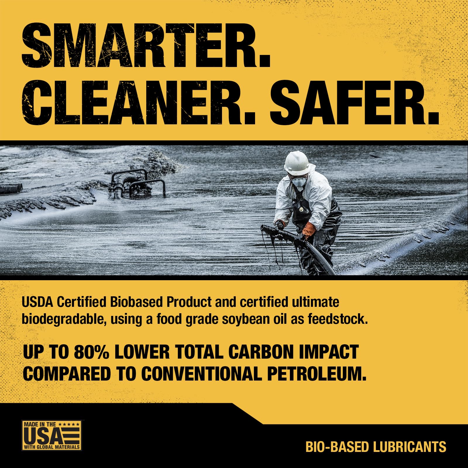 DEWALT viscosity index graphic illustrates superior lubrication under varying temperatures.