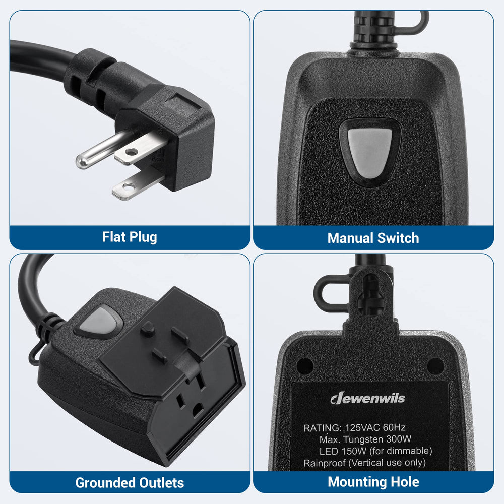 DEWENWILS tool-free installation makes setup quick and convenient