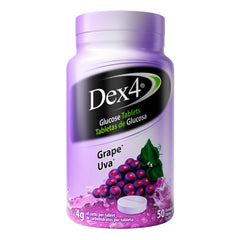 Dex4 glucose tablets packaging shows convenient daily use.