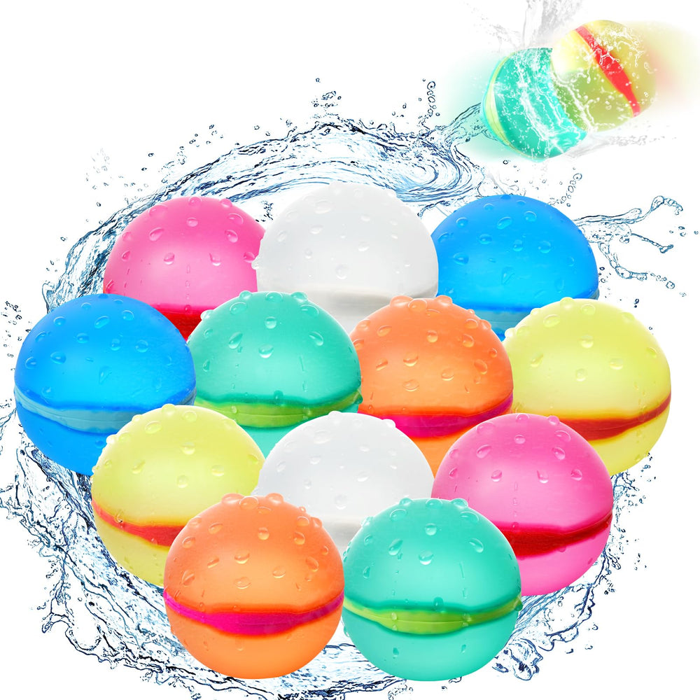 DEXKWEN reusable water balloons with magnetic seal for fast, mess-free pool play.