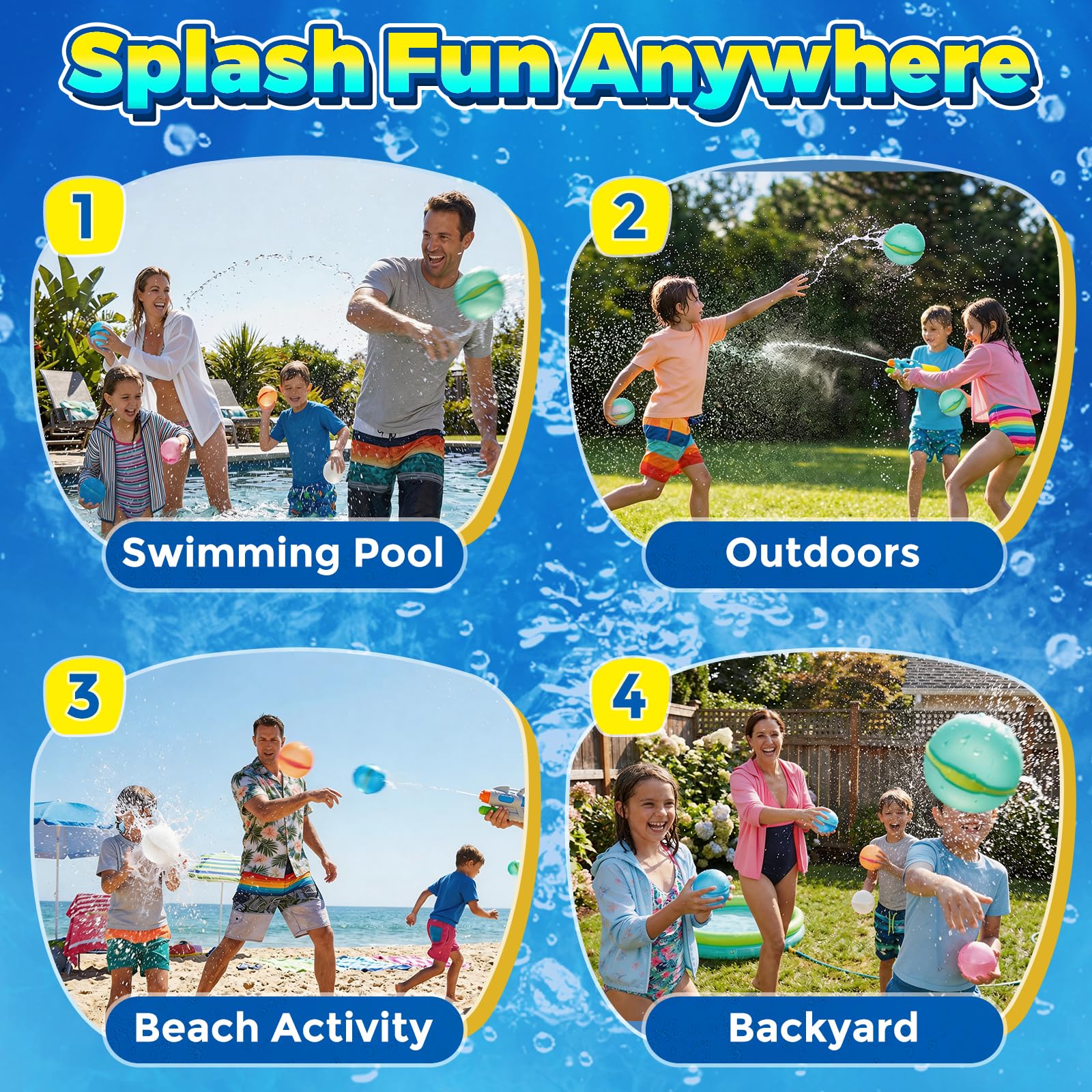 DEXKWEN water balloons are ideal gifts for kids' parties and backyard fun.