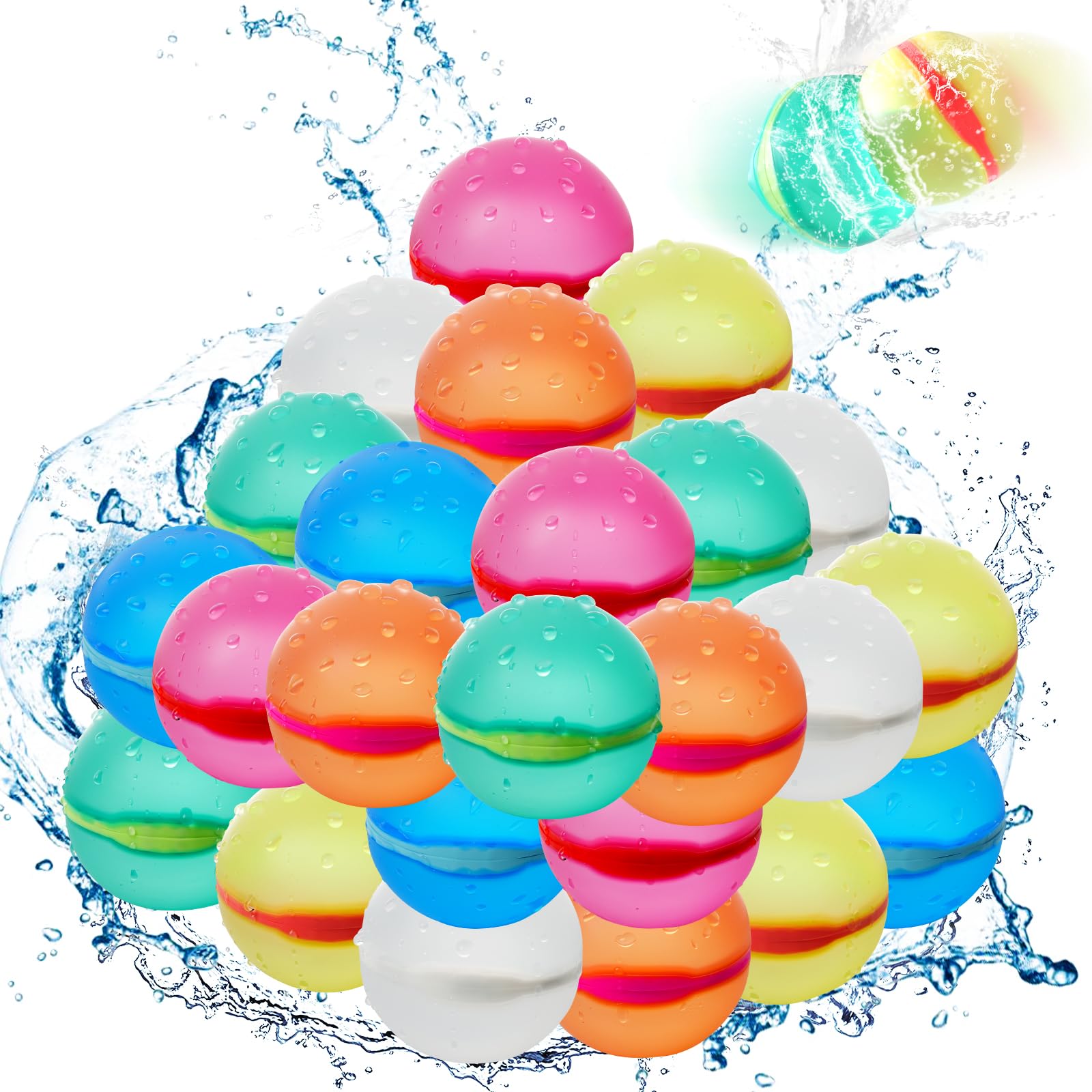 DEXKWEN magnetic-seal water balloons for quick, mess-free pool play.