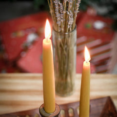 DEYBBY 100 percent beeswax candle with cotton wick for pure aroma.